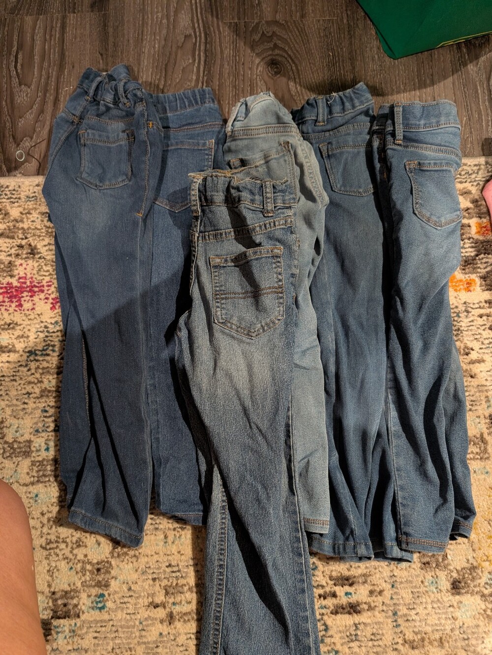 Lot of 5 Kids Blue Denim Jeans